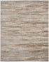 9' X 12' Ivory and Gray Abstract Non Skid Area Rug